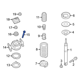 Volkswagen OE - Suspension Strut Mount Bolt