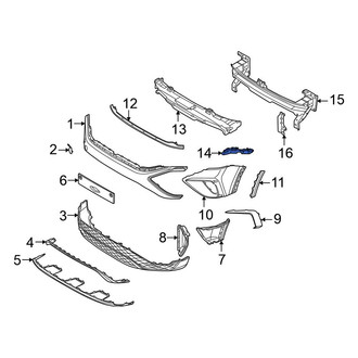 Volkswagen OE - Front Left Bumper Guide