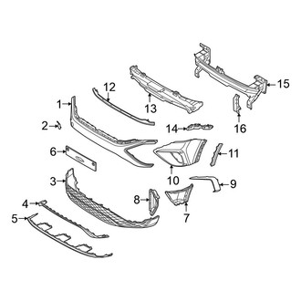 Volkswagen OE - Front Bumper & Grille - Bumper & Components