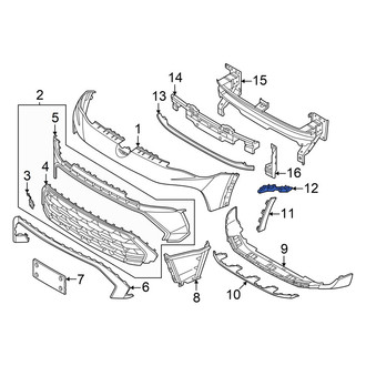 Volkswagen OE - Front Left Bumper Guide