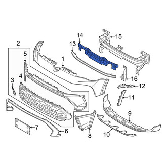 Volkswagen OE - Front Bumper Impact Absorber