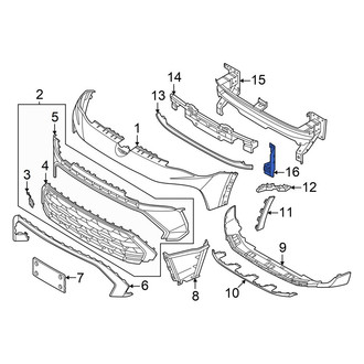 Volkswagen OE - Right Bumper Impact Bar Bracket