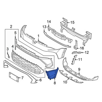 Volkswagen OE - Front Left Brake Air Duct