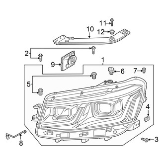 Volkswagen OE - Front Lamps - Headlamp Components (W/O Dynamic Cornering)