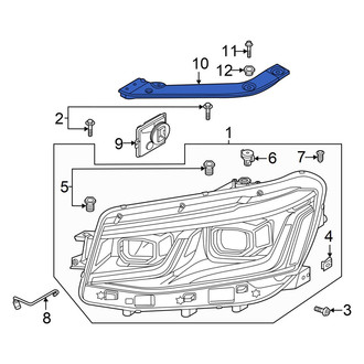 Volkswagen OE - Front Left Headlight Bracket