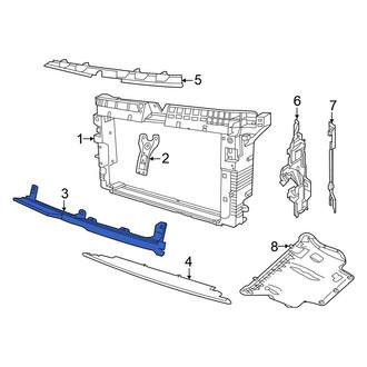 Volkswagen OE - Front Lower Radiator Support Air Deflector