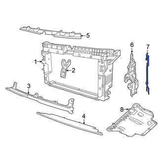 Volkswagen OE - Front Left Outer Radiator Support Air Deflector