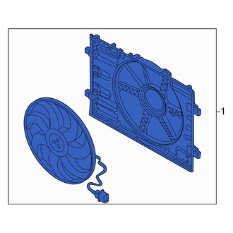 Volkswagen OE - Engine Cooling Fan Assembly