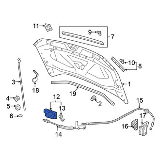 Volkswagen OE - Front Hood Latch
