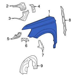 Volkswagen OE - Front Left Fender