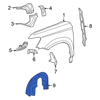Volkswagen OE - Front Left Fender Splash Shield