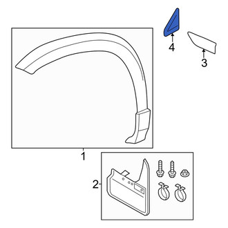 Volkswagen OE - Front Left Rearward Door Applique