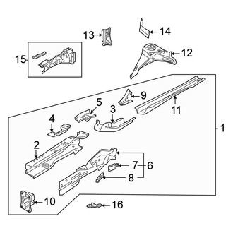 Volkswagen OE - Fender - Structural Components & Rails (Driver Side)