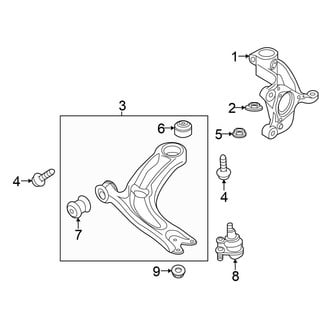 Volkswagen OE - Front Suspension - Suspension Components (S / SE / SEL)