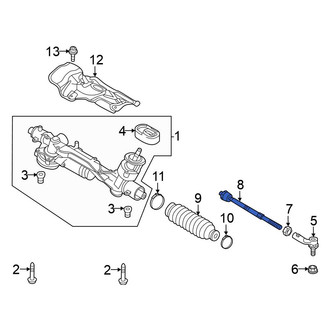 Volkswagen OE - Inner Steering Tie Rod End