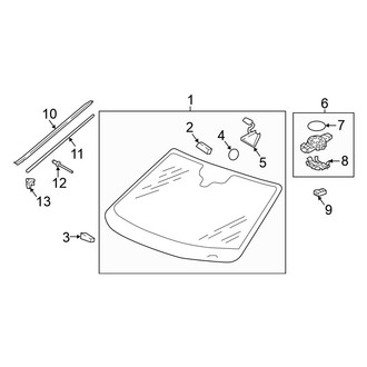 Volkswagen OE - Windshield - Glass (S / SE / SEL)