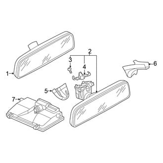 Volkswagen OE - Windshield - Inside Mirrors (W/O Auto-Dim), (S / SE)