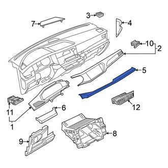 Volkswagen OE - Right Upper Instrument Panel Trim Panel