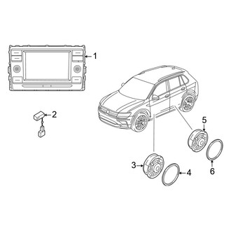 Volkswagen OE - Instrument Panel - Sound System (Display with 6.5" Screen)