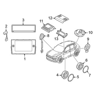 Volkswagen OE - Instrument Panel - Sound System (Display with 8" Screen)
