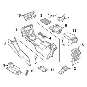 Volkswagen OE - Front Console