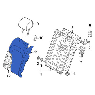 Volkswagen OE - Rear Left Seat Back Cushion Cover
