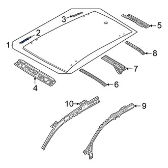 Volkswagen OE - Front Left Roof Panel Bracket