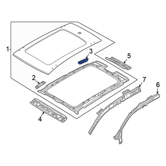 Volkswagen OE - Rear Left Roof Panel Bracket