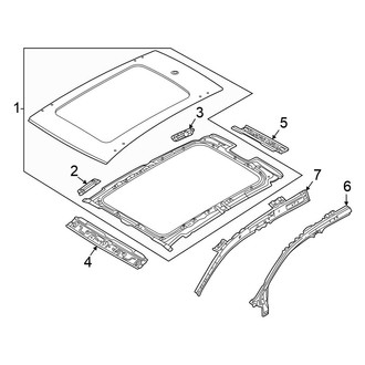 Volkswagen OE - Roof & Components (With Sunroof), (SE / SEL)