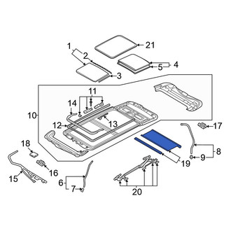 Volkswagen OE - Sunroof Cover
