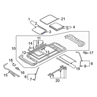 Volkswagen OE - Sunroof Seal