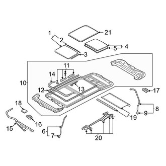 Volkswagen OE - Roof - Sunroof (SE / SEL)