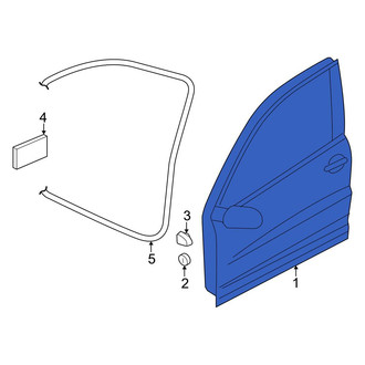 Volkswagen OE - Front Left Door Shell