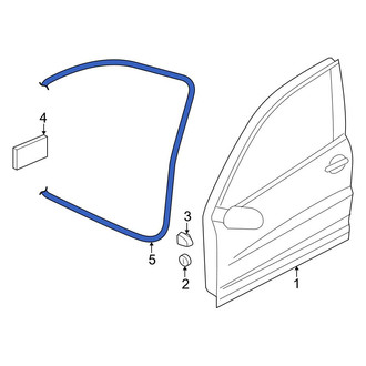 Volkswagen OE - Front Right Outer Door Seal