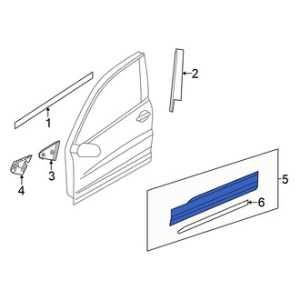 Volkswagen OE - Rear Right Door Molding