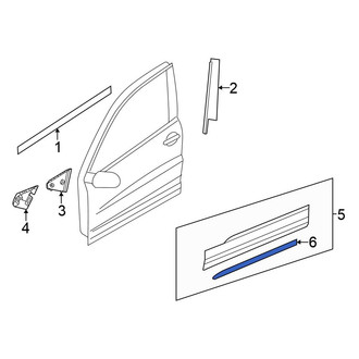 Volkswagen OE - Rear Left Door Molding