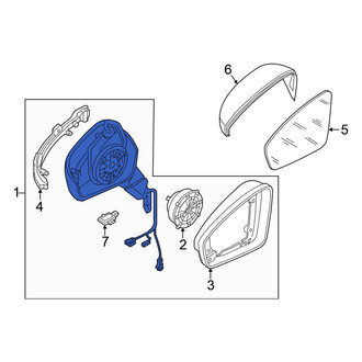 Volkswagen OE - Front Left Door Mirror Housing