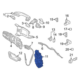 Volkswagen OE - Front Left Door Lock Actuator Motor