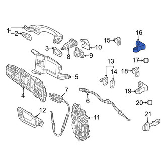 Volkswagen OE - Rear Right Lower Door Hinge