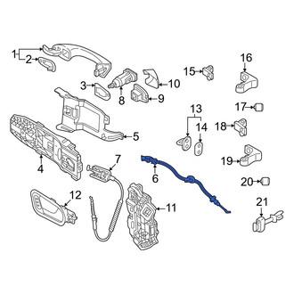 Volkswagen OE - Front Inner Door Latch Cable