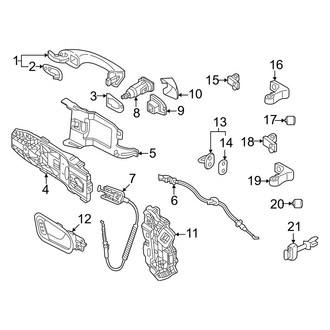 Volkswagen OE - Front Door - Lock & Hardware