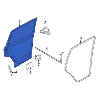 Volkswagen OE - Rear Left Door Shell