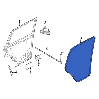 Volkswagen OE - Rear Right Inner Door Seal