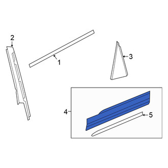 Volkswagen OE - Rear Right Door Molding