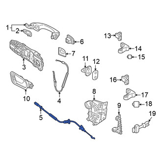 Volkswagen OE - Front Inner Door Latch Cable
