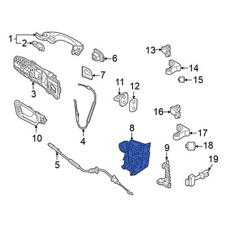 Volkswagen OE - Rear Right Door Lock Actuator Motor