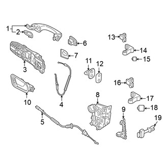 Volkswagen OE - Rear Door - Lock & Hardware