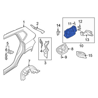 Volkswagen OE - Rear Fuel Filler Door