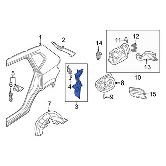 Volkswagen OE - Rear Right Tail Light Pocket