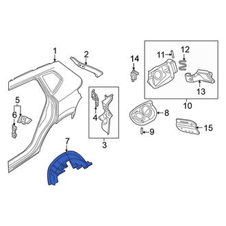 Volkswagen OE - Rear Left Quarter Panel Splash Shield